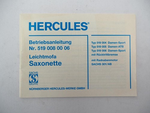 Hercules saxonette mofa - saxonette, mit